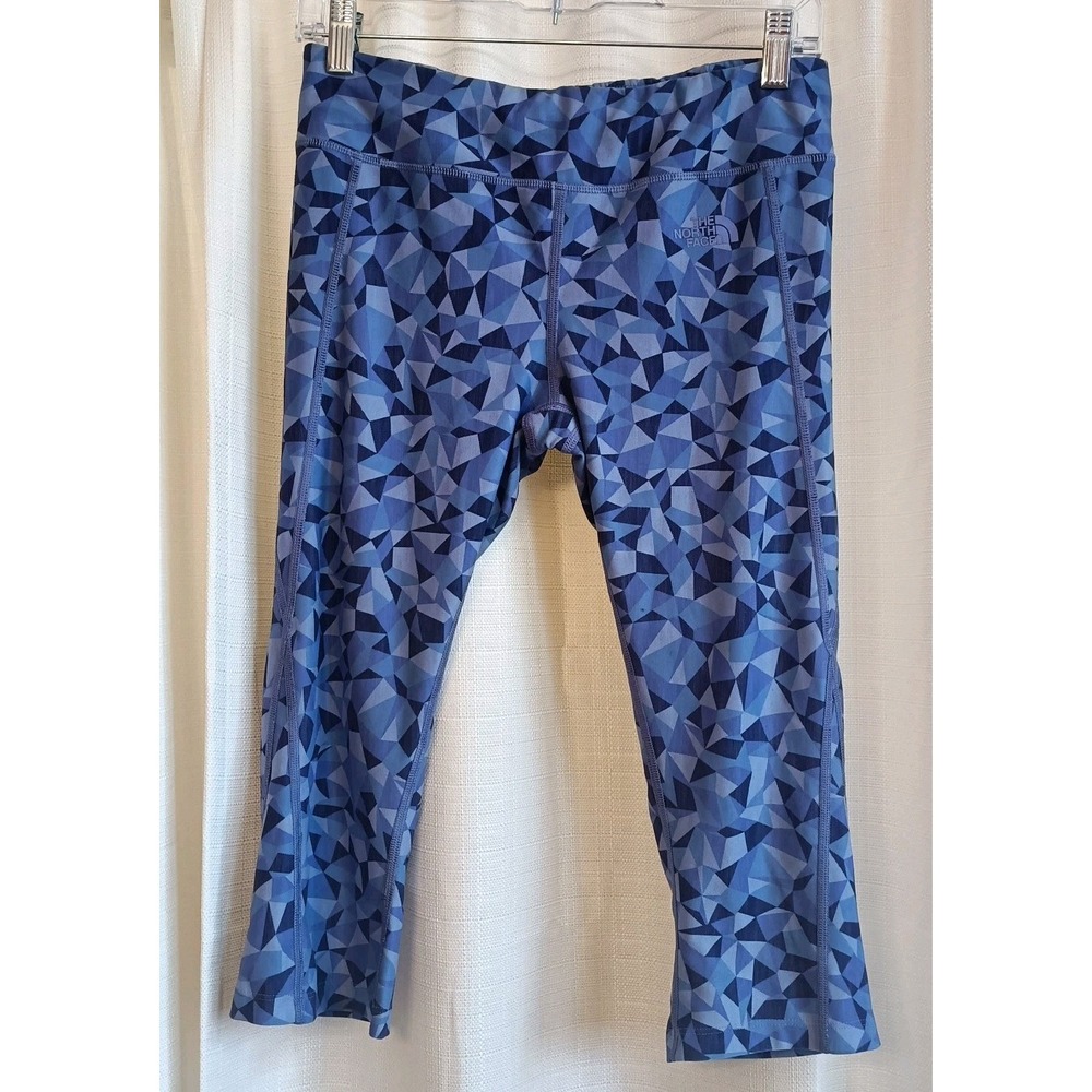 The North Face Women's Purple/Geometric Cropped Leggings Size M